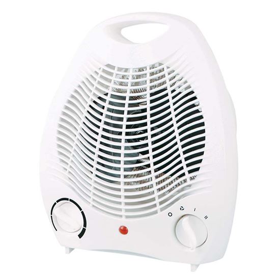 Immagine di TERMOVENTILATORE 2000 W, 2 REGOLAZ.POTENZA, TERMOSTATO AMBIENTE REGOLABILE, CONTROLLO AUTOM.TEMPERATURA, 19X11XH27 CM