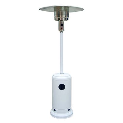 Immagine di RISCALDATORE A RAGGI INFRAROSSI, ACCENSIONE PIEZOEL., VALVOLA ANTICADUTA, H 210 CM, STRUTT.ACCIAIO INOX, 20,5 KG, BIANCO