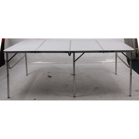 Immagine di TAVOLO ALLUMINIO, RICHIUDIBILE, IN VALIGETTA CON MANIGLIA, 180X80 CM