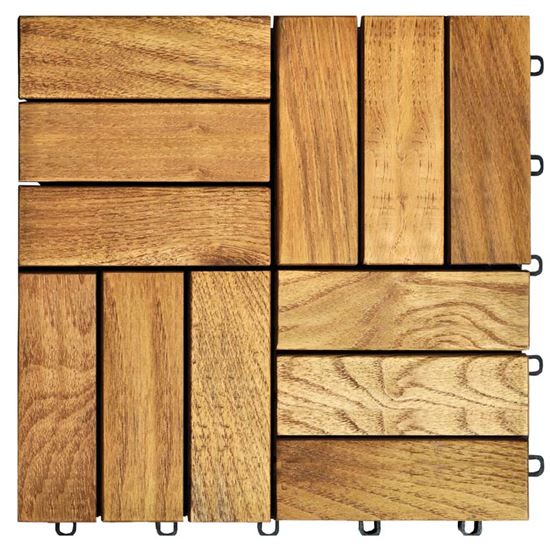 Immagine di QUADROTTO ACACIA, CM 30X30 CON SUPPORTO IN PVC