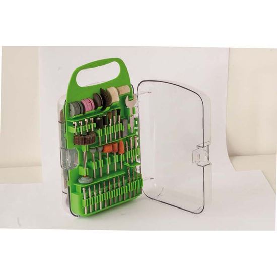 Immagine di SET ACCESSORI PER MINISMERIGLIATRICE, 181 PEZZI