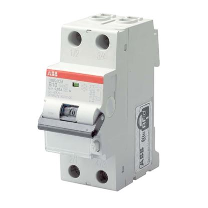 Immagine di INTERRUTTORE MAGNETOTERMICO DIFFERENZIALE ABB, 6 KA, 2P, 30 MA, C16