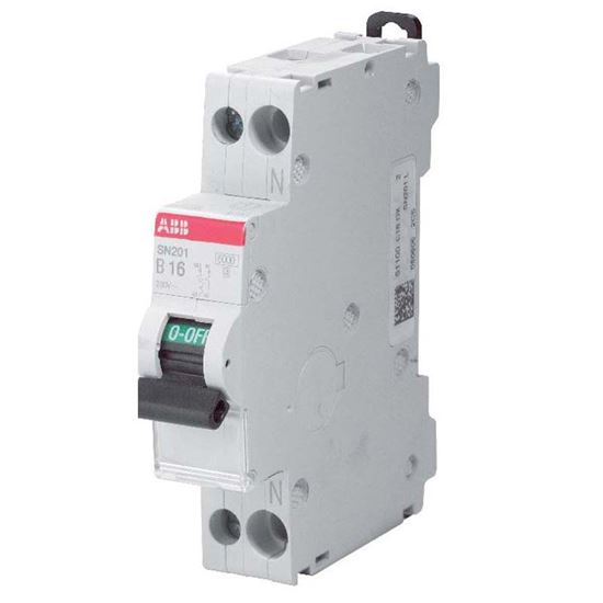 Immagine di INTERRUTTORE MAGNETOTERMICO ABB, 1P+N, 4,5 KA, 25 A