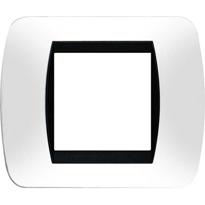 Immagine di PLACCA 2 POSTI, PLASTICA, LIVING INT., BIANCO