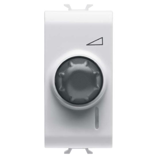 Immagine di REGOLATORE CHORUS ELETTRONICO, ROTATIVO, 230 V, 100-500 WATT, COLORE BIANCO