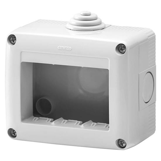 Immagine di CONTENITORE DA PARETE GEWISS, PER SERIE SYSTEM, IP40, 3 POSTI