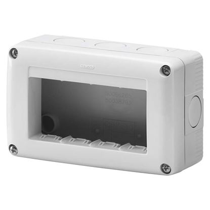 Immagine di CONTENITORE DA PARETE GEWISS, PER SERIE SYSTEM, IP40, 4 POSTI