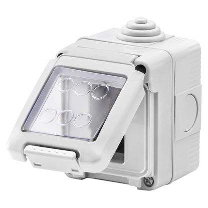 Immagine di CONTENITORE DA PARETE GEWISS, STAGNO, PER SERIE SYSTEM, IP55, 2 POSTI