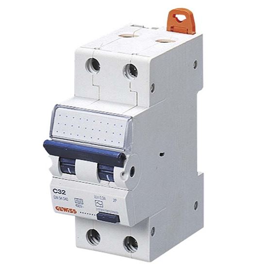 Immagine di INTERRUTTORE MAGNETOTERMICO DIFFERENZIALE GEWISS, 2P, 2 MODULI, AC/0,03, 6 KA, 16 A