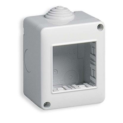 Immagine di CONTENITORE DA PARETE, IP40, 2 MODULI EIKON, ARKÉ E PLANA