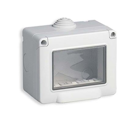 Immagine di CONTENITORE DA PARETE, IP55, 3 MODULI EIKON, ARKÉ E PLANA