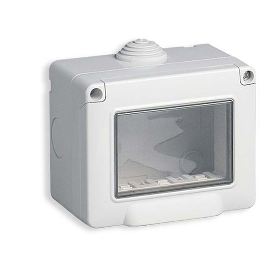 Immagine di CONTENITORE DA PARETE, IP55, 3 MODULI EIKON, ARKÉ E PLANA