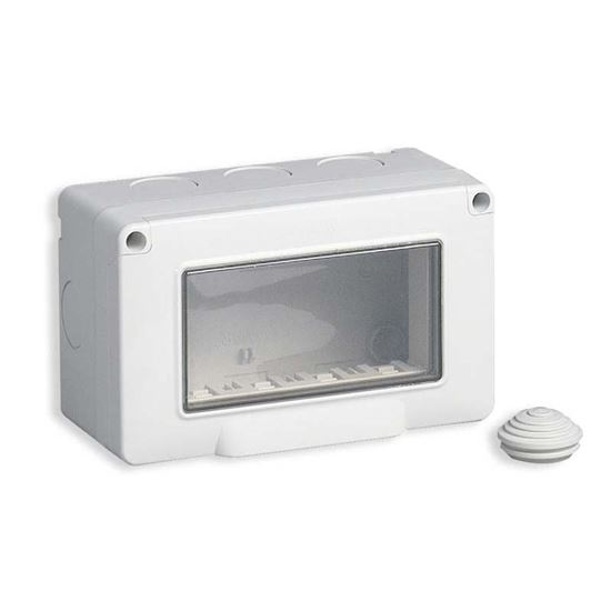 Immagine di CONTENITORE DA PARETE, IP55, 4 MODULI EIKON, ARKÉ E PLANA