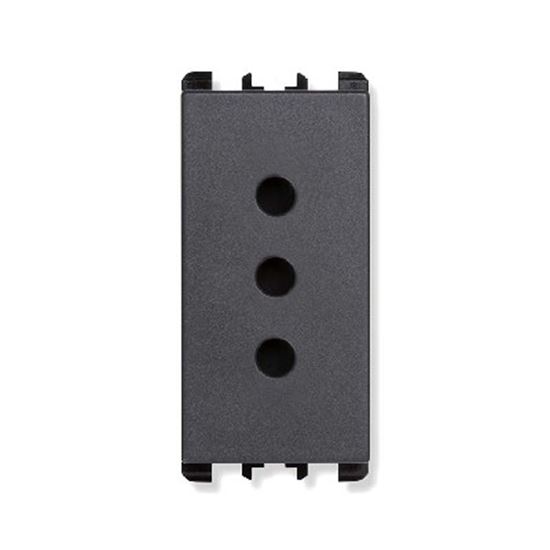 Immagine di PRESA BIPASSO, SIMON URMET NEA, 2P+T-16 A, 1 MODULO, COLORE ANTRACITE