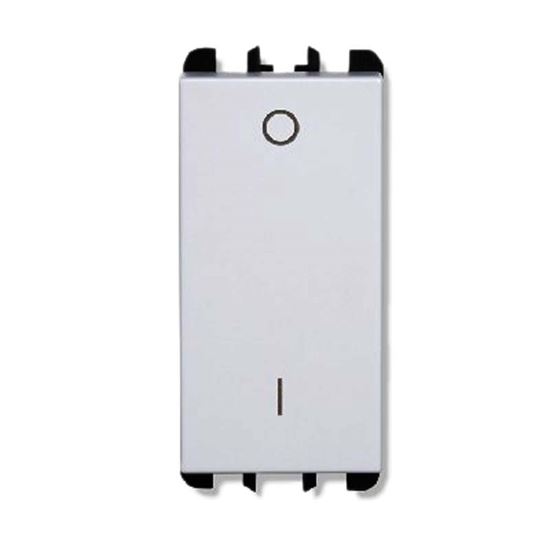 Immagine di INTERRUTTORE, SIMON URMET NEA, 2P-16 A, 1 MODULO, COLORE BIANCO