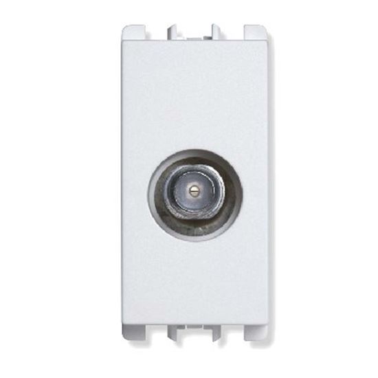 Immagine di PRESA TV PASSANTE, SIMON URMET NEA, ATTENUAZIONE 5 DB, MASCHIO, IEC 169-2, 1 MODULO, COLORE BIANCO