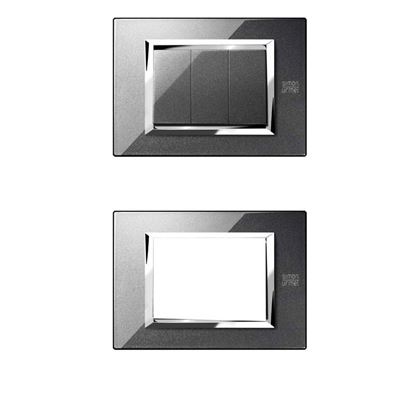 Immagine di PLACCA 7 MODULI, SIMON URMET NEA, FLEXA, IN TECNOPOLIMERO, COLORE BIANCO