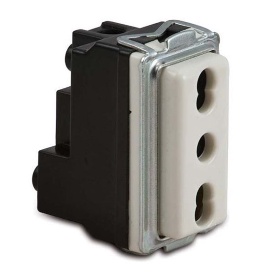 Immagine di PRESA BIPASSO, 2P+T 10/16 A, COLORE BIANCO