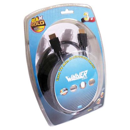 Immagine di CAVO HDMI, INTERFACCIA MULTIMEDIALE, ALTA DEFINIZIONE, 2 MT