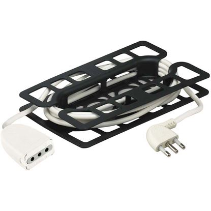 Immagine di PROLUNGA, SPINA/PRESA 2P+T 10 A, 3X0,75 MM, 5 MT, COLORE NERA