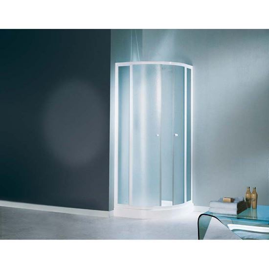 Immagine di BOX SEMICIRC MEDITERRANEO, ACRILICO  BCO CM 80X80