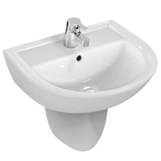 Immagine di LAVABO, BIANCO EUROPEO, 50 CM