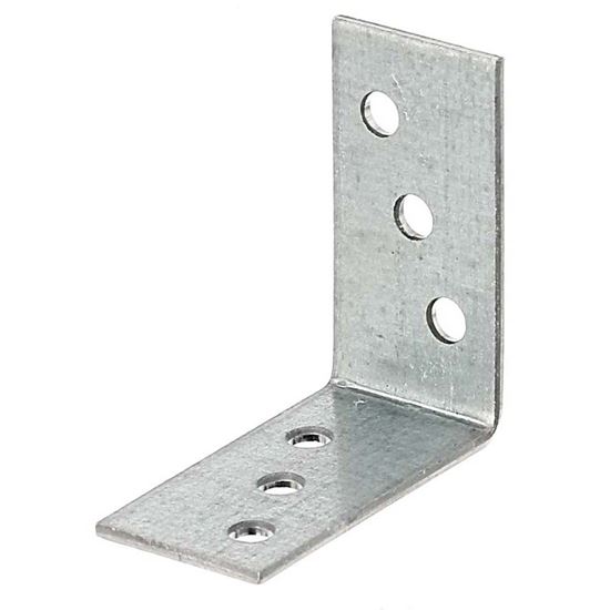 Immagine di PIASTRA ANGOLARE DI GIUNZIONE, 40X40X40 MM, ZINCATA