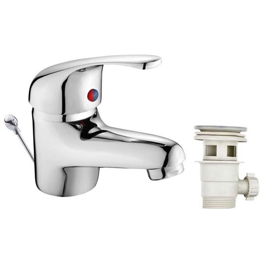 Immagine di MIX LAVABO, SERIE KATIA, CROMO, MONOFORO, CARTUCCIA 40 MM