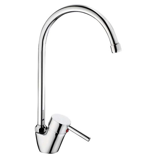 Immagine di MIX LAVELLO, SERIE ERICA, CROMO, MONOFORO, CANNA ALTA, CARTUCCIA 40MM