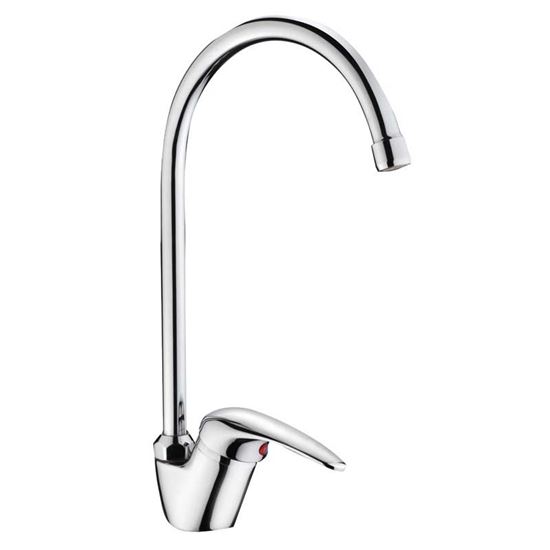 Immagine di MIX LAVELLO, SERIE LAURA, CROMO, MONOFORO, CANNA ALTA, CARTUCCIA 40 MM