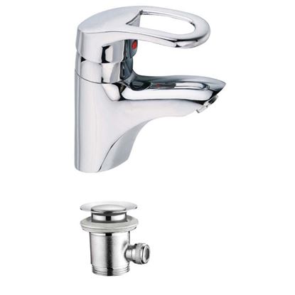 Immagine di MIX LAVABO, SERIE ANTONY, CROMO, MONOFORO, CARTUCCIA 40 MM