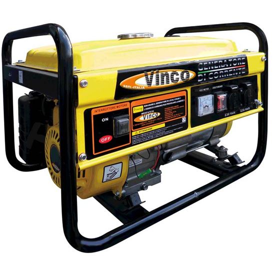 Immagine di GENERATORE 2300 W VINCO, 4 TEMPI, SERBATOIO 15 LT