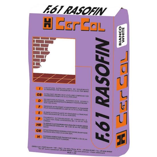 Immagine di RASANTE CEMENTO BIANCO, FINE AL QUARZO BASE CEMENTO E ADDITIVI SINTETICI PER SOTTOFONDI FINO A 3MM, 20 KG