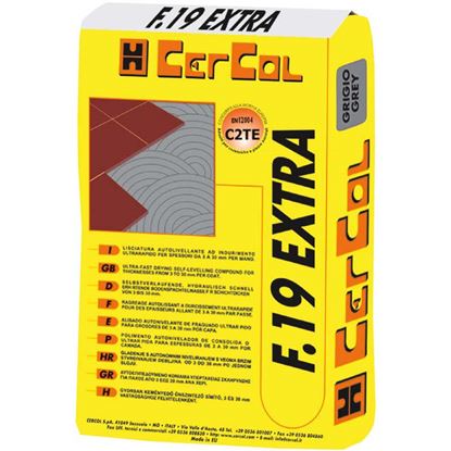 Immagine di COLLA, F19, SCIVOLAMENTO VERTICALE NULLO, 5 KG, COLORE GRIGIO
