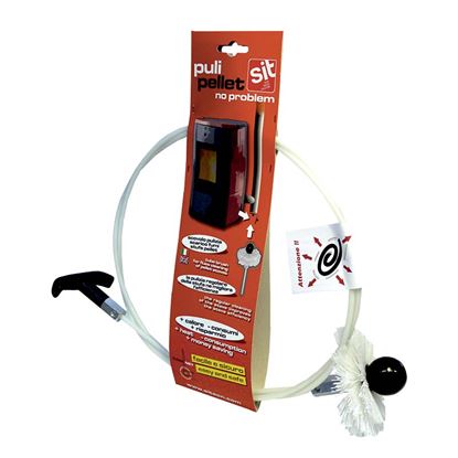 Immagine di KIT SCOVOLO PELLET, ASTA FLESSIBILE 2 MT, SCOVOLI Ø80-100 MM