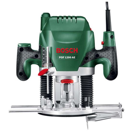 Immagine di FRESATRICE POF 1200 W, VELOCITÀ A VUOTO 11000-28000 GIRI/MIN, REGOL.PROF.3 POSIZIONI, PROF.LAVORO 0/55 MM, PESO 3,4 KG