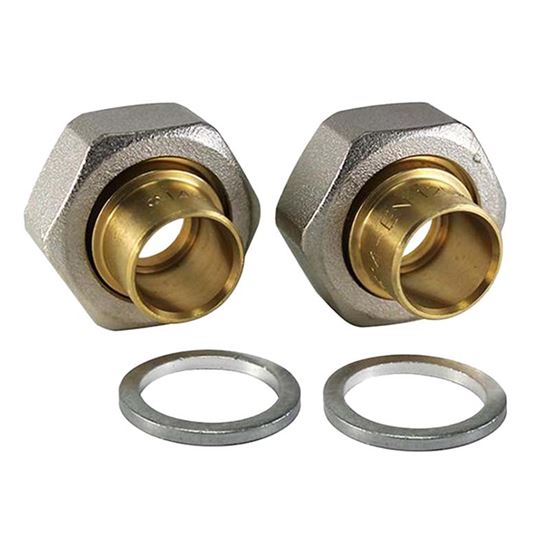 Immagine di COPPIA KIT, CODOLO, DADO, GUARNIZIONE, GASBOX, Ø16 MM