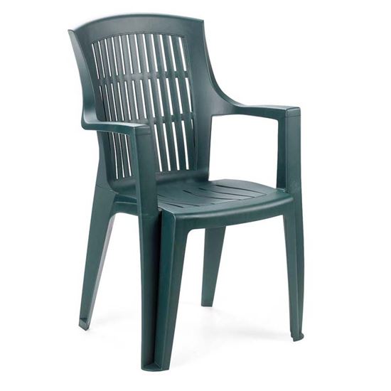 Immagine di SEDIA ARPA, SCHIENALE ALTO, IMPILABILE, 60X62XH89 CM, COLORE VERDE