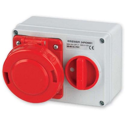 Immagine di PRESA CEE PARETE 3P+T, 16A 380V IP67