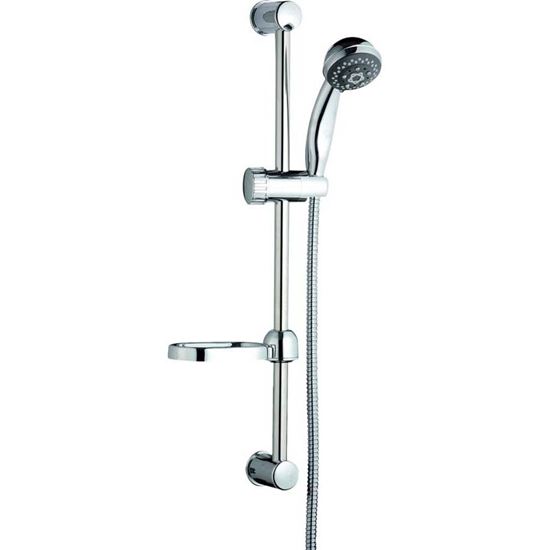 Immagine di SALISCENDI VESUVIO, CON DOCCIA 3 FUNZIONI, PORTASAPONE, CROMO