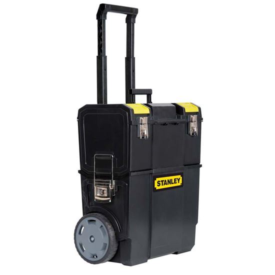Immagine di TROLLEY STANLEY FATMAX 2 IN 1, COMPOSTO DA CASSETTA SUPERIORE, CERNIERA IN METALLO, MANIGLIONE A SCOMPARSA