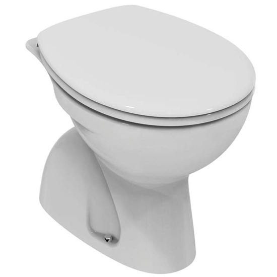 Immagine di VASO QUARZO, SCARICO A PAVIMENTO, COLORE BIANCO