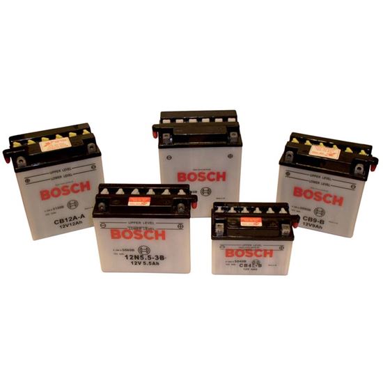 Immagine di BATTERIA MOTO BOSCH, M6010, ERMETICA, CON ACIDO A CORREDO E DISPOSITIVO PER IL RIEMPIMENTO, 12 V-8 AH, POLARITÀ SX