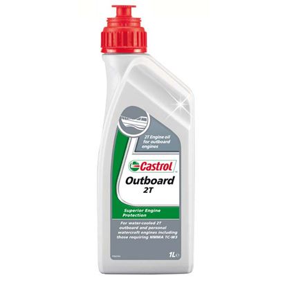Immagine di OLIO CASTROL, OUTBOARD 2T, NAUTICA, LUBRIFICANTE PER MOTORI A 2 TEMPI FUORIBORDO DI QUALSIASI CILINDRATA E POTENZA, 1 LT