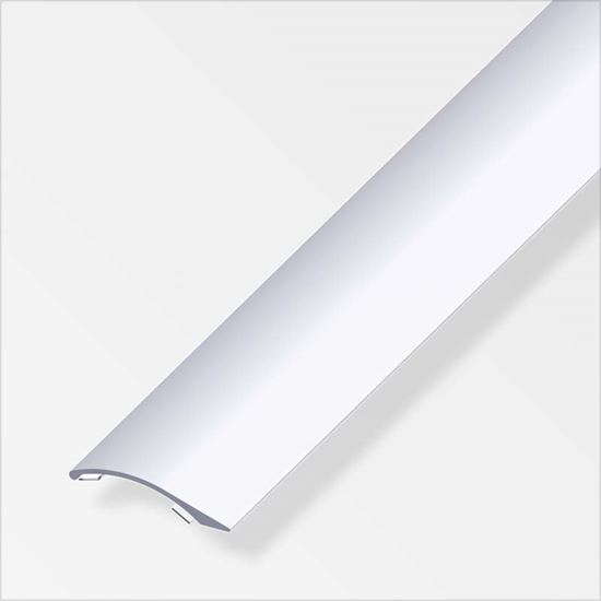 Immagine di PROFILO DI COMPENSAZIONE AUTOADESIVO, 38,5X7,5 MM, ALLUMINIO ARGENTO 1,0 MT