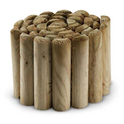 Immagine di BORDURA, IN ROTOLO, LEGNO DI CONIFERA IMPREGNATO IN AUTOCLAVE, Ø 5X20X200 CM