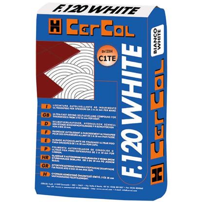 Immagine di COLLA, F120, SCIVOLAMENTO VERTICALE NULLO, 25 KG, COLORE BIANCO