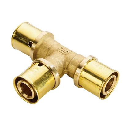 Immagine di RACCORDO A PRESSARE FIT, T RIDOTTO, Ø20X16X20, GAS