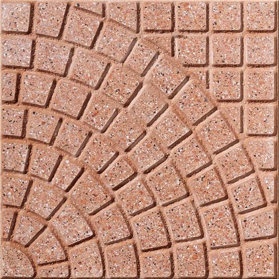 Immagine di PAVIMENTO VENTAGLIO ROSSO , PER ESTERNI IN CEMENTO, MISURA 40X40X4 CM