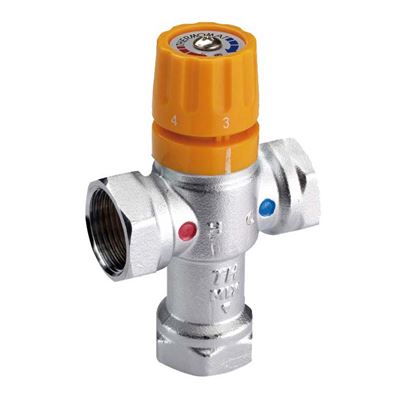 Immagine di MISCELATORE TERMOSTATICO PER IMPIANTI SOLARI, REGOLAZIONE 30-60°, 3/4" F